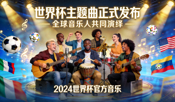 世界杯主题曲正式发布，全球音乐人共同演绎